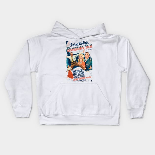 Holiday Inn Movie Poster Kids Hoodie by MovieFunTime